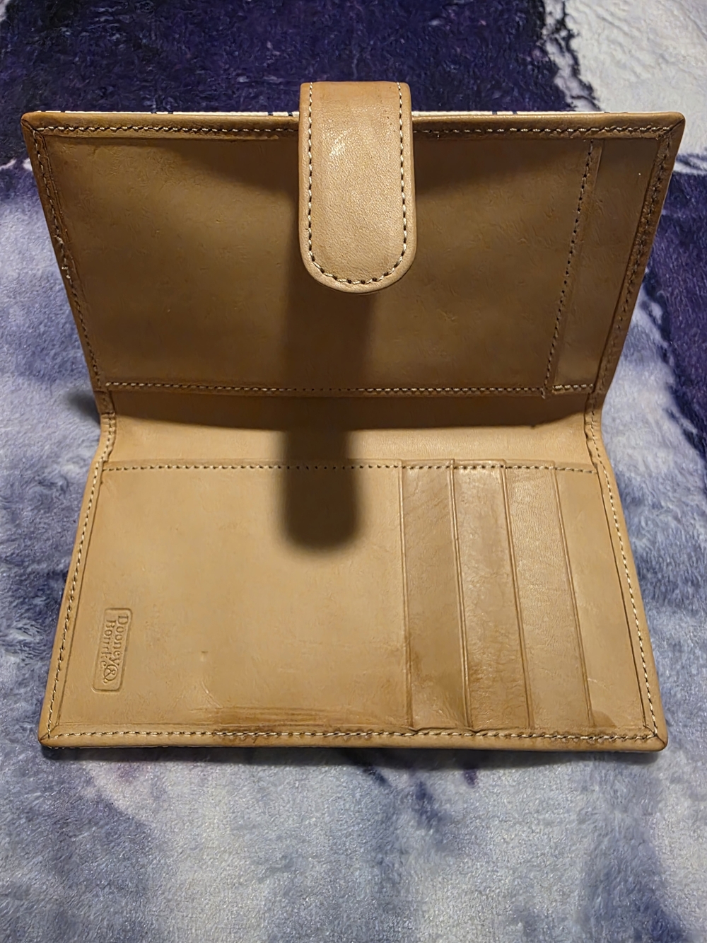 Dooney & Bourke Cream Logo Tote with Matching Wallet, Wristlet and Cardholder - Picture 9 of 13